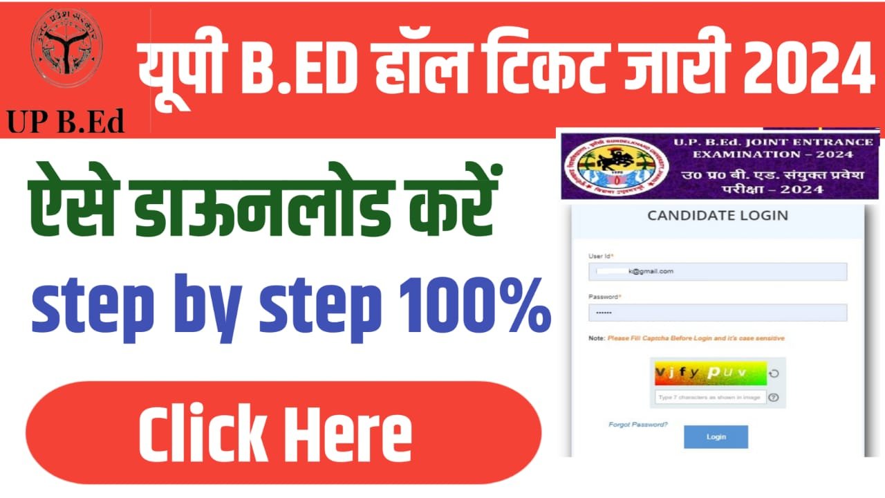 UP B.ED Admit Card Release 2024